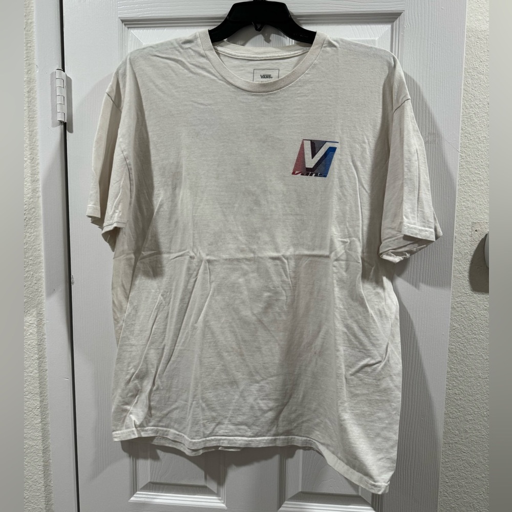 Vans white t-shirt XL